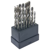 EXTOL fémcsigafúró klt., 19db, HSS; 1-10mm polírozott, műanyag dobozban 11190