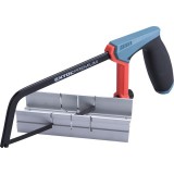 Extol fémfűrész; 150mm, acél váz, ABS/TPR gumis markolat ALU gérvágó ládával