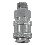 Extol gyorscsatlakozó-hüvely, külső menettel, 1/4", nikkelezett réz, bliszteren