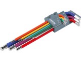 Extol imbuszkulcs klt., 9db, több színű, extra hosszú; gömbfej, 9db 1,5-10mm