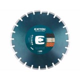 Extol Industrial gyémántvágó ASZFALT-ra, friss betonhoz, ipari korong, szegmenses; 400×25,4mm, száraz és vizes vágásra