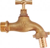Extol kerti kifolyócsap, réz, tömlővéges, 1/2"