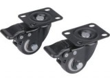 Extol készülékgörgő 2 db, 40mm, max teherbírás 30kg, rögzítőfékkel (8856013)