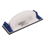 Extol kézi csiszoló műanyag ; 85×235mm, műanyag leszorítóval