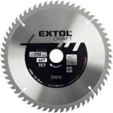 Extol körfűrészlap, keményfémlapkás, 250×30mm(lyuk átm), T60; 3,1mm