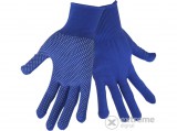 Extol kötött kesztyű, kék, PE, fehér PVC pöttyökkel, méret: 9` (99714)