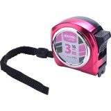 Extol Lady mérőszalag, gumírozott, 1 stoppos; rózsaszín, 3m×16mm