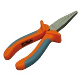 Extol lapos fogó; 160mm, duál narancs/kék, TPR nyél, akasztós szerszámtartó