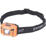Extol LED fejlámpa, 3 W, CREE XPL, 100 Lumen; tölthető akkuval, 3 funkció