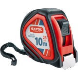 Extol mérőszalag, gumírozott, 1 stoppos, 10m×25mm