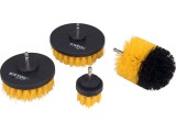 Extol nylon csiszoló kefe klt. 4 db; 1/4"×25 mm csap, fúrógépbe fogható