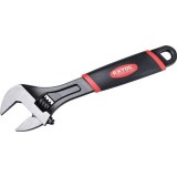 Extol Prémium állítható villáskulcs, 200 × 22 mm, kovácsolt, CV., 8", nikkelezett