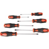 Extol Premium csavarhúzó klt., 6db; lapos:3×75,5×100 és 6,5×125mm, PH0×60,PH1×100 és PH2×150, CV., mágneses