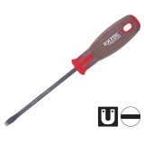 Extol Premium csavarhúzó lapos, CV., mágneses, SUPERGRIP markolat; 4×75mm