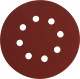 EXTOL PREMIUM csiszolókorong vászon, lyukas klt. 10db, 125mm, 8 db lyukkal, P40-es, tépőzáras, 407202, 8894201 és 8894202-höz