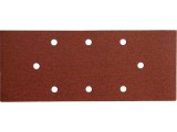 EXTOL PREMIUM csiszolópapír, lyukas klt. 10db, 93×230 mm, 8 db lyukkal, P100, 407114, 407115-höz