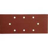 EXTOL PREMIUM csiszolópapír, lyukas klt. 10db, 93×230 mm, 8 db lyukkal, P80, 407114, 407115-höz