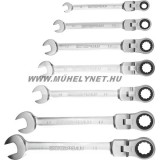 Extol Prémium csuklós, racsnis csillag-villás kulcs klt 1 irányú , 72 fogas