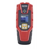 EXTOL PREMIUM digitális detektor, rejtett fém (vas, réz, alu) és fa tárgyak, illetve feszültség alatti vezeték keresésére, LCD k