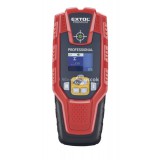 EXTOL PREMIUM digitális detektor, rejtett fém (vas, réz, alu) és fa tárgyak, illetve feszültség alatti vezeték keresésére, LCD k