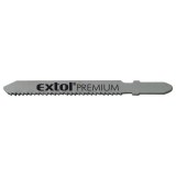 Extol Prémium Extol Premium dekopírlap fémre, 5db, Bosch befogás, HSS; 51×8×1,5mm, 1,2mm fogtáv, mart, hullámosított fogak, egyenes vágás, acéllemez