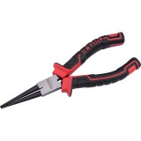 Extol Prémium Extol Premium kerek csőrű fogó; 160mm duál vörös/fekete, TPR nyél, akasztós szerszámtartó