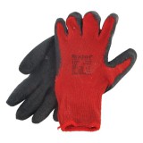 Extol Prémium Extol Premium kötött kesztyű, pamut, vörös, méret: 10', latexbe mártott, csúszásgátló tenyér