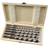 Extol Premium fafúró klt. 6 db, 6-8-10-12-16-20×260mm, csavaros heggyel, hatszög befogás; fa dobozba