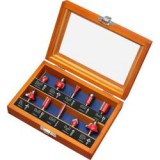 Extol Premium felsőmaró készlet 10 db-os, fadobozban (44041)