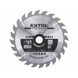 Extol Prémium körfűrészlap, keményfémlapkás, 165×20mm, T24 (8803217)