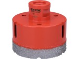 EXTOL PREMIUM körkivágó csempére, gyémánt vágóél; 68mm × M14, sarokcsiszolóba fogható