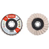 Extol Prémium Lamellás polírozó filc, INOX, acél és ALU munkadarabok polírozására 125×22 mm