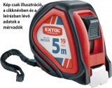 EXTOL PREMIUM mérőszalag, gumírozott, 1 stoppos, 5m×19mm
