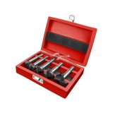 EXTOL PREMIUM pánthelymaró klt., átm.:15-20-25-30-35 mm, keményfém lapkás, befogás: 8 ill. 10 mm, hosszúság: 85mm, fa dobozban