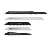 Extol szablyafűrészlap klt., 5db, Bosch befogás, HCS/Bimetál, fa, műanyag, fém anyagokhoz