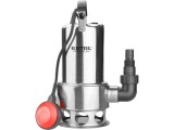 Extol szennyvíz búvárszivattyú, úszókapcsolóval, 1100W, INOX ház