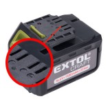 EXTOL tartalék akku ÚJABB TÍPUSÚ 402420 Li-ion töltőhöz, 3 SARU; 16,6V, 1500mAh, töltési idő: 5,5 óra 402420E