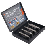 Extol törtcsavar kiszedő készlet, 4db (2,7-3,5-4,0-6,0 mm)×51mm, HSS