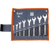 EXTOL villáskulcs klt., CrV., vászon tartóban; 8db, 6-22mm 6119
