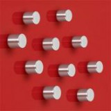 Extra erős, henger alakú mágnes, 10 db SIGEL "SuperDym", ezüst [10 db]