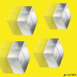 Extra erős kockamágnes, 4 db, SIGEL "SuperDym", ezüst