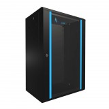 Extralink 18U 600x450 Black | Rackmount cabinet | wall mounted