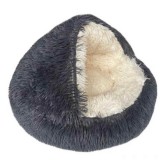 Extrapuha Szőrös Mosható Kisállat Fekhely, Kuckó 60cm, szürke