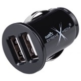 Extreme Media Autós töltő 2xUSB (12/24V - 2A), fekete