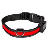 EYENIMAL világító USB nyakörv, piros L
