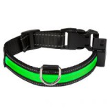 EYENIMAL világító USB nyakörv, zöld S