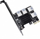 Ezone 4xUSB 3.0 PCIe Bővítőkártya Szervergéphez