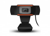 Ezone Digitális Webkamera Kameratartóval, Z06 FullHD 1080p fekete-narancssárga
