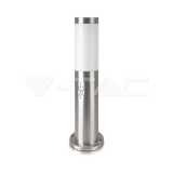 Ezüst kerti mozgásérzékelős álló lámpatest E27 foglalattal (45 cm) IP44 - 8964 V-TAC