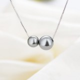 EZÜST NYAKLÁNC - GYÖNGY MEDÁLLAL